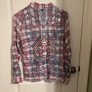 Johnny Was Button Down Shirt